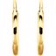 625:101:P 14kt Yellow 10mm Endless Hoop Earrings 