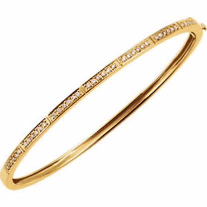 64187:100418:P 14kt Yellow 1/3 CTW Diamond Bangle Bracelet