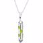 19782:6001:P Sterling Silver Green Youth Make it Happen Lanterns Necklace