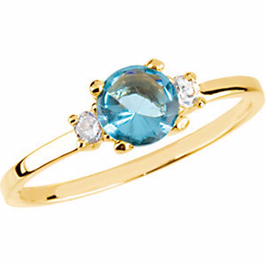 19392:6004:P Youth Synthetic Birthstone Ring