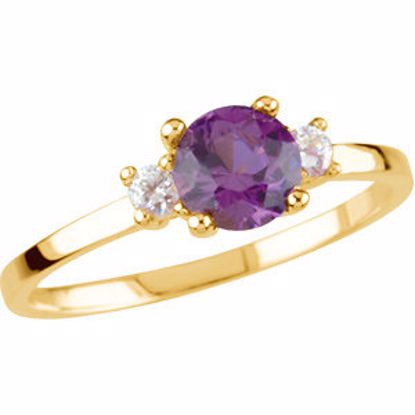 19392:6007:P Youth Synthetic Birthstone Ring