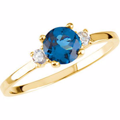 19392:6009:P Youth Synthetic Birthstone Ring