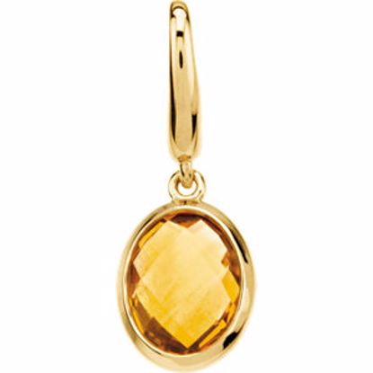 67275:60001:P Genuine Citrine Charm