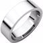 FIR14:208:P Platinum 8mm Flat Comfort Fit Band