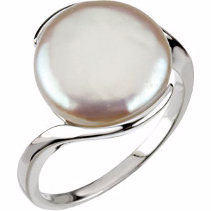 67354:105:P Freshwater Cultured Coin Pearl Ring