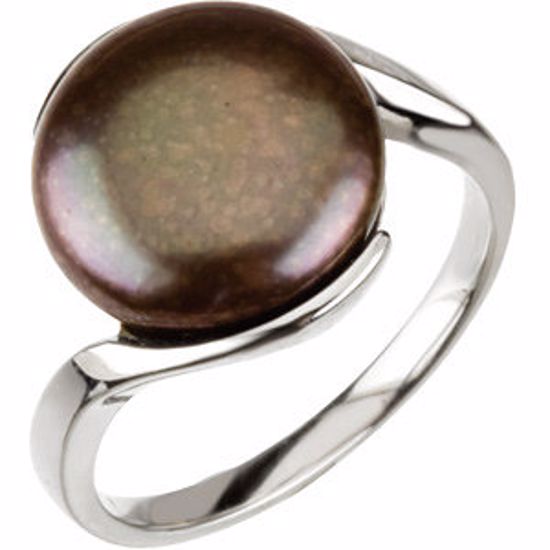 67353:103:P Freshwater Cultured Coin Pearl Ring