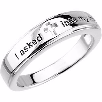 R43047:600010:P I Asked Jesus Into My Life Ring