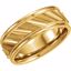 50181:101:P 14kt Yellow 6.75mm Grooved Design Band Size 13