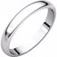 HR4.5:607:P Palladium 3mm Half Round Band