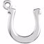 84579:103:P Sterling Silver Petite Horseshoe Dangle