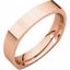SQR6.5:276438:P 14kt Rose 4mm Square Comfort Fit Band