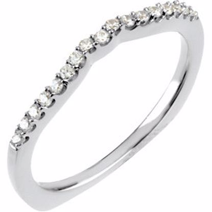 67391:60006:P 14kt White 1/3 CTW Diamond Band for 1 1/5 CTW Engagement Ring