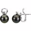 67428:100:P Tahitian Cultured Pearl Earrings