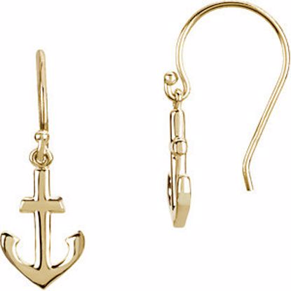 84603:100:P Petite Anchor Earrings