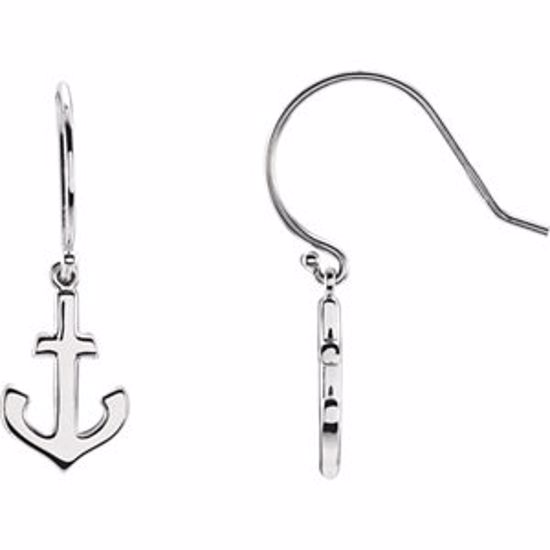 84603:101:P Petite Anchor Earrings