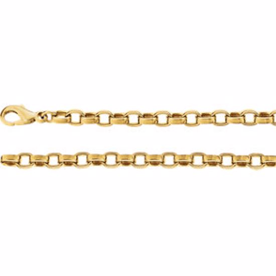 CH400:241142:P 14kt Yellow 4.75mm Flat Cable 20" Chain
