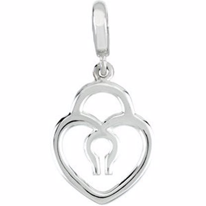 84620:101:P Petite  Heart Lock Charm