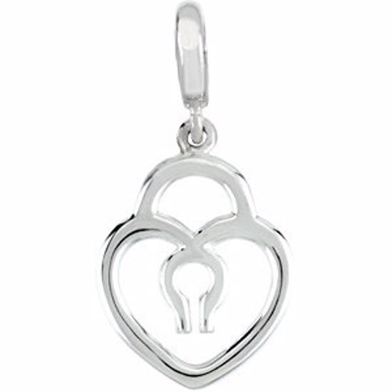 84620:102:P Petite  Heart Lock Charm