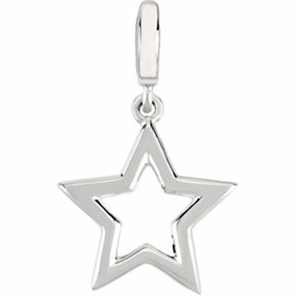 84621:102:P Sterling Silver Petite Star Charm