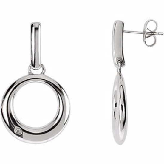 67445:60001:P Diamond Circle Earrings