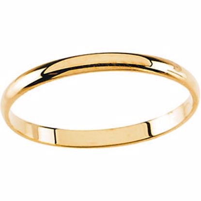 19316:1242880:P 14kt Yellow Youth Band Size 3
