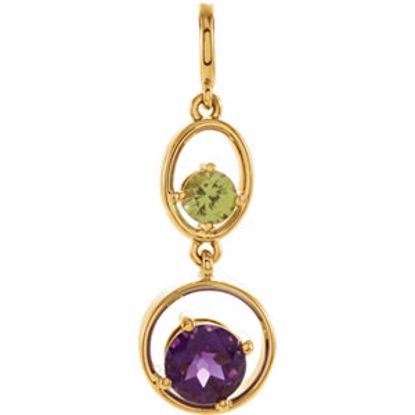 67477:60001:P Peridot & Amethyst Pendant