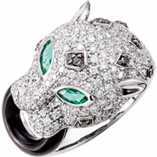 67471:101:P Panther Head Ring