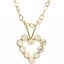 19696:60001:P 14kt Yellow Youth Cubic Zirconia 15" Necklace