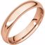 MGR9:143713:P 14kt Rose 4mm Milgrain Comfort Fit Band