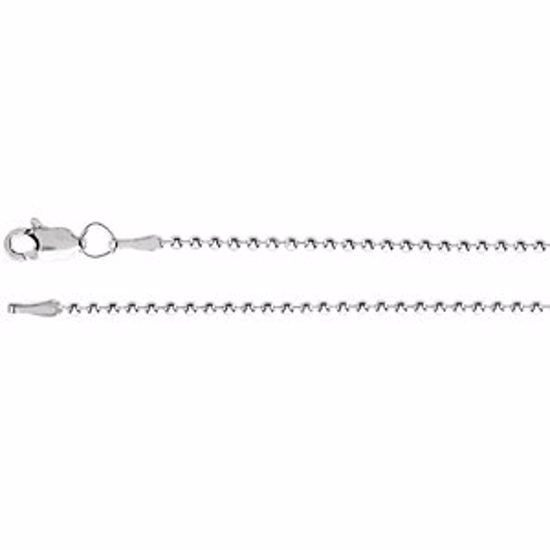 CH944:307:P 14kt White 1.5mm Bead 16" Chain