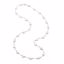 66365:60003:P Sterling Silver 12-13mm Freshwater Cultured White Coin Pearl Station 38" Necklace