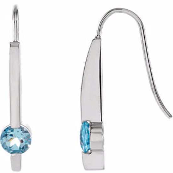 67564:100:P Aquamarine Earrings