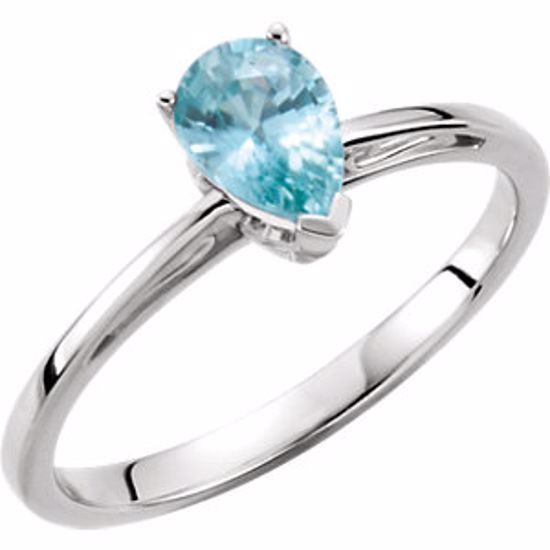 67569:100:P Blue Zircon Ring