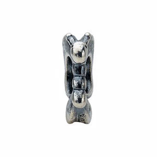 24731:101:P Sterling Silver 12.25x11.5mm Butterfly Bead