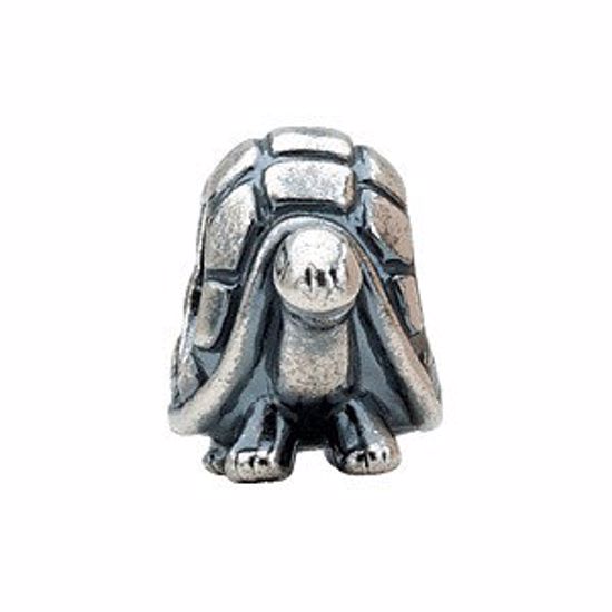 24732:101:P Sterling Silver 13.5x10 Turtle Bead