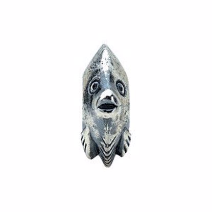 24746:101:P Sterling Silver 12.25x11.25mm Fish Bead