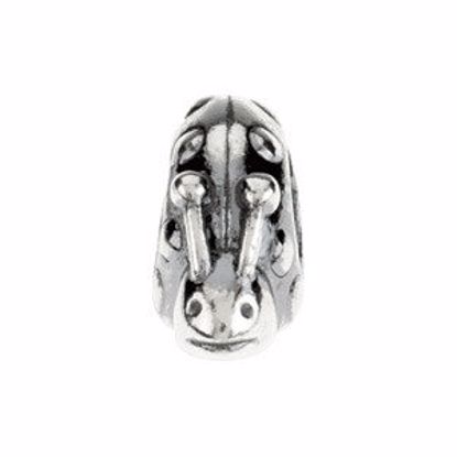 24729:101:P Kera® Sterling Silver Ladybug Bead