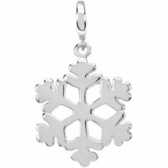 84638:104:P Petite Snowflake Charm