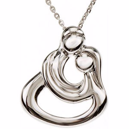 R42258:1000:P Embraced by the Heart&trade; Couples Necklace