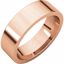 FIR10:625:P 14kt Rose 6mm Flat Comfort Fit Band