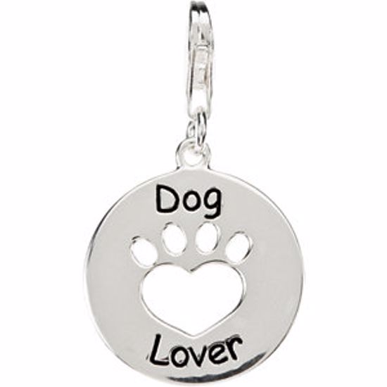 84648:100:P Heart U Back&trade; Dog Lover Paw Charm