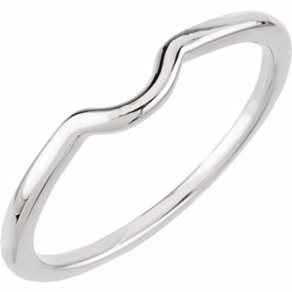 121578:118:P 14kt White Band for 4.1mm Engagement Ring