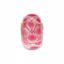 24825:1000:P Sterling Silver 14x9mm Pink Flower Glass Bead