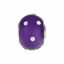 24841:100:P Sterling Silver 12x8mm Glass Purple Bead with Crystal Accents