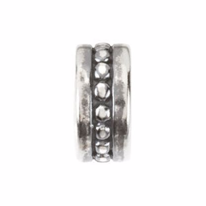 24818:101:P Sterling Silver 8.25x8.25mm Single Granulated Bead