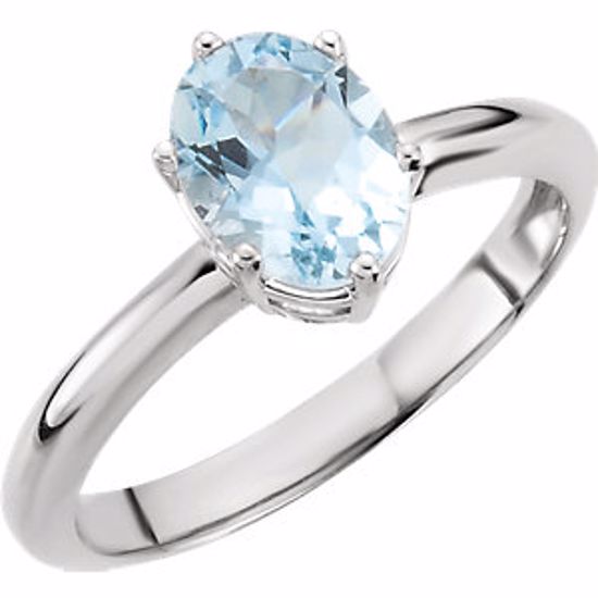 67676:101:P Genuine Aquamarine Ring