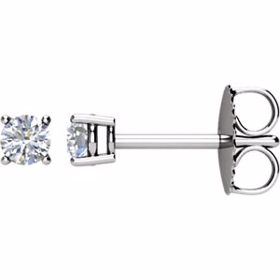 67534:105:P 14kt White 1/5 CTW Diamond Earrings