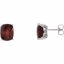 67701:101:P Genuine Mozambique Garnet Earrings