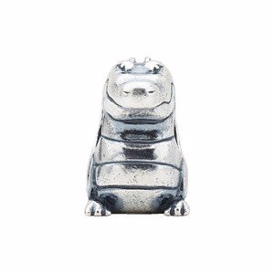 24753:101:P Sterling Silver Alligator Slider Bead