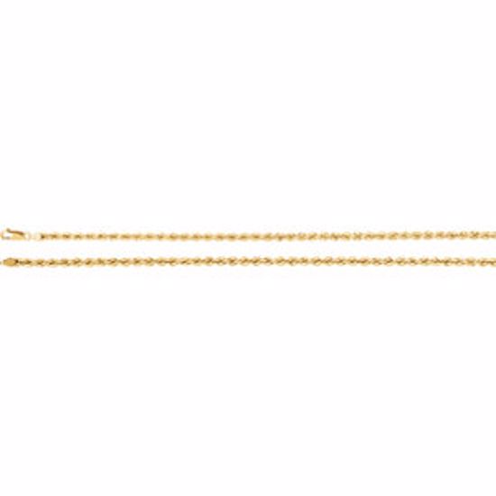 CH953:101:P 14kt Yellow 4mm Rope 7" Chain